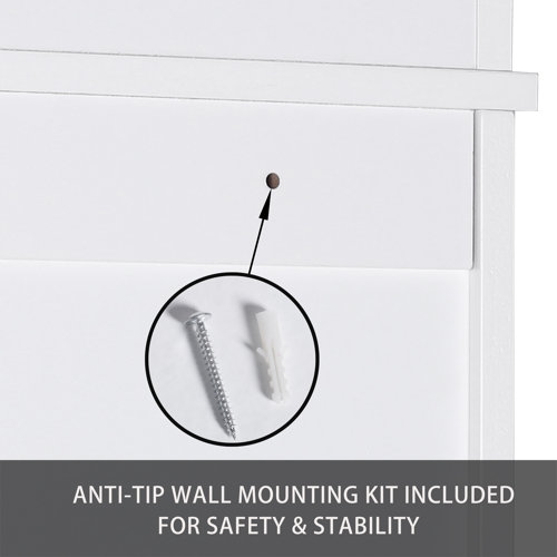 Beachcrest Home Doniphan Freestanding OvertheToilet Storage & Reviews